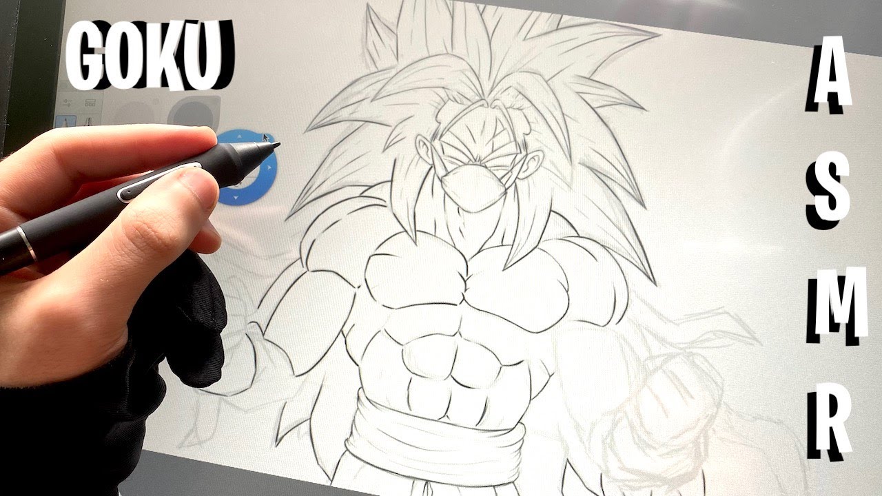 Asmr Come Disegnare Goku Youtube