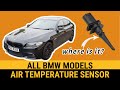 BMW Ambient air temperature sensor location F10 F11 N47 N57 Outside temp thermometer All bmw models