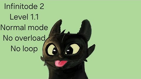 Infinitode Level 1.1 Normal mode