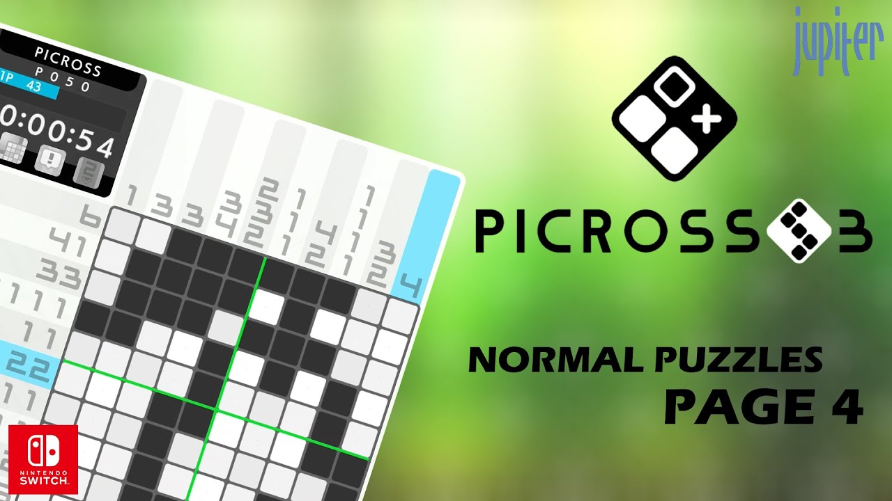 Picross S3 - Normal Puzzles - Page 4 - No Assist - Nintendo Switch