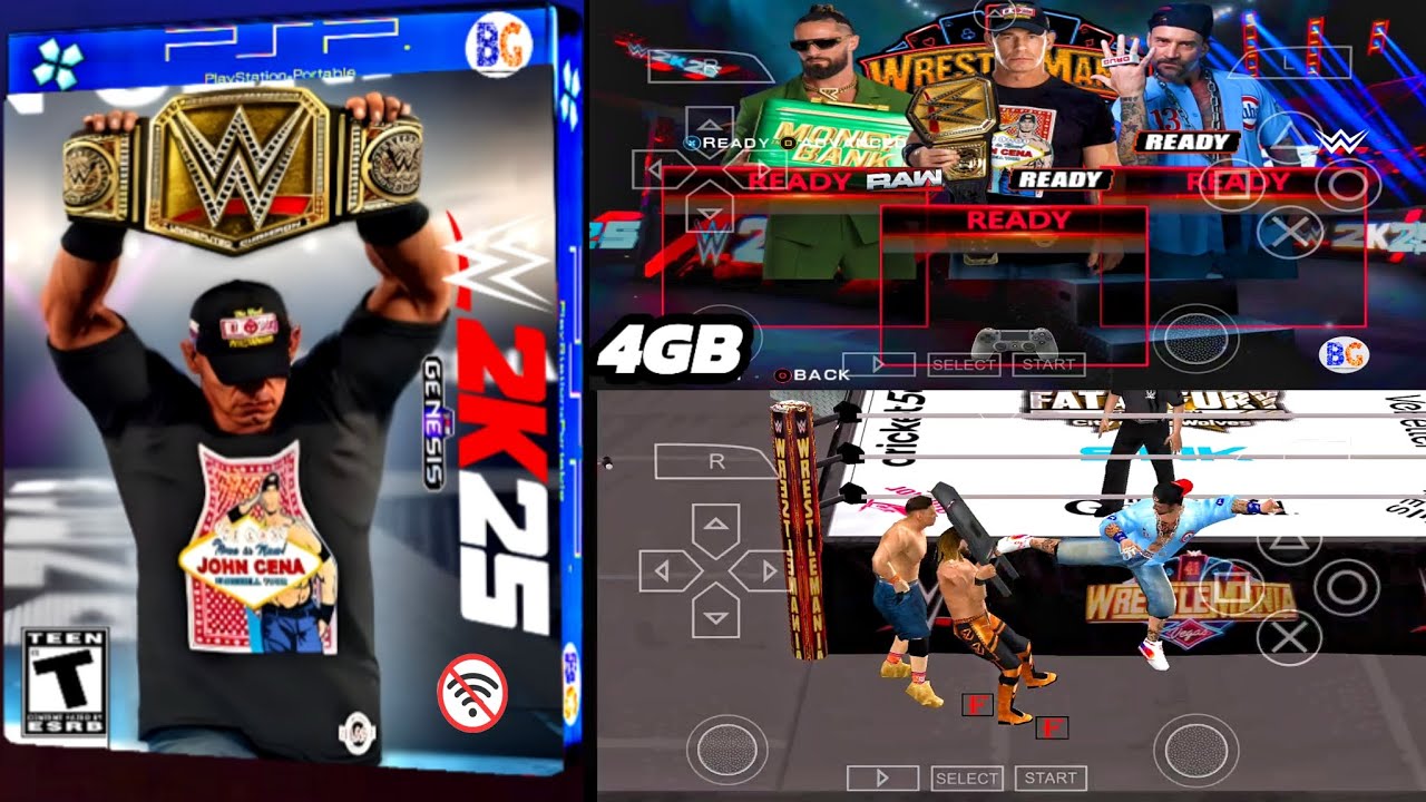 NEW UPDATE WWE 2K25 PPSSPP FOR ANDROID