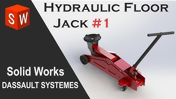 Design Hydraulic Floor Jack in SolidWorks 2023 (Part-1)