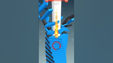 Stack Ball 3D Game 739 Level Completed👌💯 #shorts