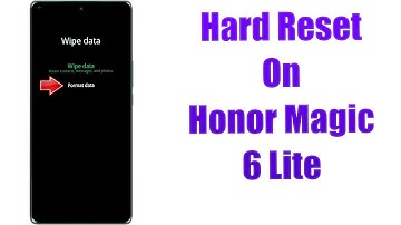 Hard Reset Honor Magic 6 Lite | Factory Reset Remove Pattern/Lock/Password (How to Guide)
