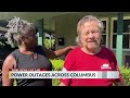 Storm cleanup around the city