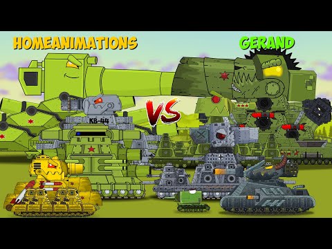 Видео: All Episodes KV-44 VK-44 HOMEANIMATIONS VS КВ-44 КАРЛ-44 GERAND - Мультики про танки