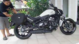 2016 Kawasaki Vulcan S touring setup accessories and reviewand review