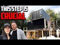 We waterproofed the entire side of our modern house build diy home custom