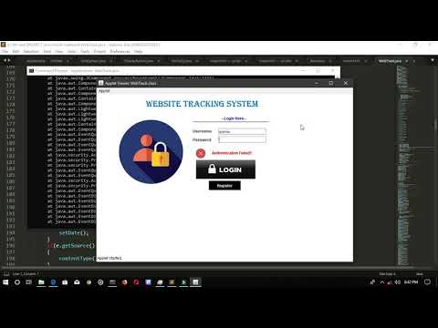 Advance JAVA micro project | website tracking system.