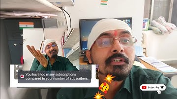 You Have Too Many Subscription Compared To Your Number of Subscribers Error Problem Solve #yt #ai