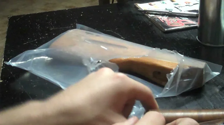 Bulgarian Blond Wood Stock Set on Russian AK74