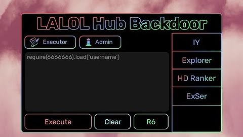LALOL Hub Backdoor - Free Roblox ServerSide