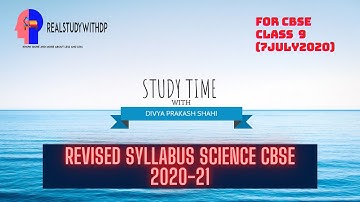 CLASS 9 revised science SYLLABUS 2020-21