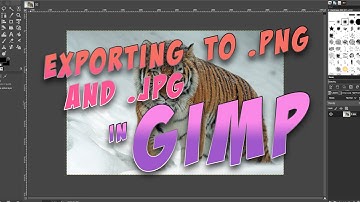 Exporting to PNG and JPG in GIMP