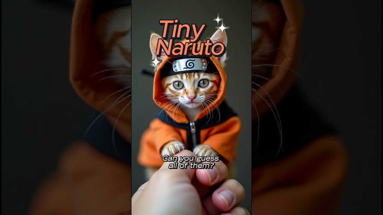 Tiny Animals Cosplay Naruto Characters | Finger-Sized Ninja Transformations