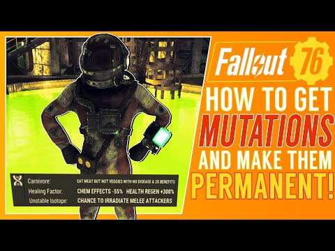 Permanent Mutations Tutorial! How To Get And Keep The Best Mutations In Fallout 76 [FO76]