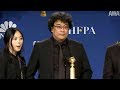 Bong Joon-ho - Parasite | Golden Globes 2020 Full Backstage Interview