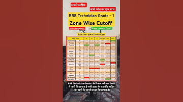 RRB Technician Grade 1 Cutoff 2025 #rrbtechniciancutoff #rrbtechnician #rrbtechnicianresult #rrb