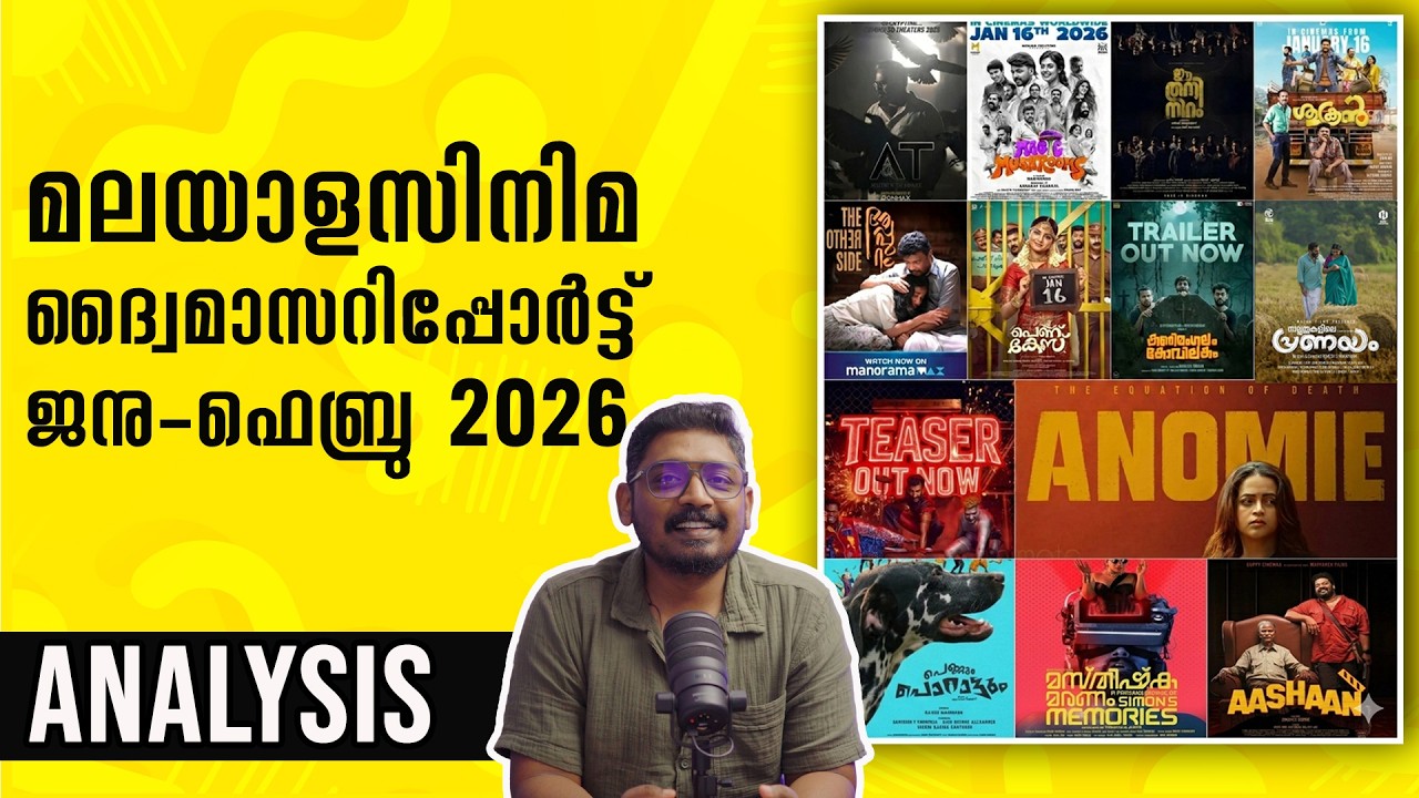 മലയാളസിനിമ ദ്വൈമാസറിപ്പോർട്ട് | Malayalam Movies 2026 Jan & Feb | Unni Vlogs Cinephile