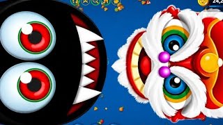 🔴WORMSZONE.IO___GIANT_SLITHER_SNAKE_TOP_01___Epic_Worms_Zone_Best_Gameplay screenshot 3