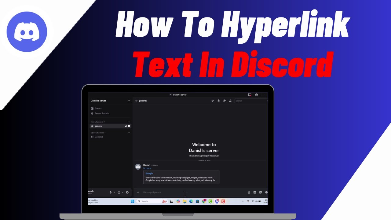 How To Hyperlink Text In Discord - YouTube