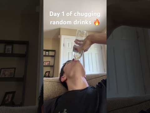 Day 1 of chugging random drinks #nice