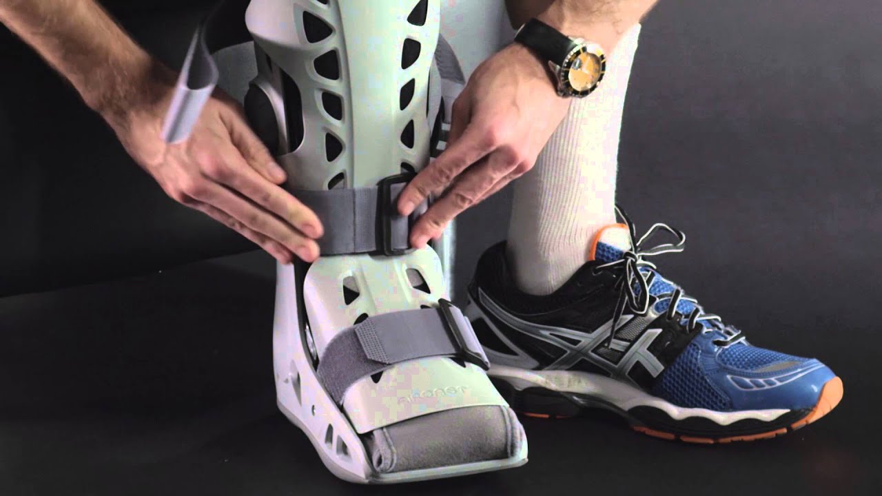 How to fit the AirSelect Elite Walking Boot - YouTube