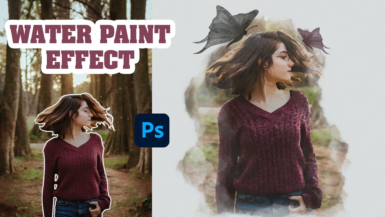 Turn Your Photo to Water Paint Effect in YouTube