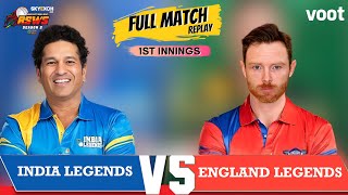 India Vs England | Full Match Replay | 1st Innings | Skyexch.net Road Safety World Series| Match 14