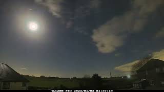 Night timelapse of 2nd/3rd January 2023, Irlam