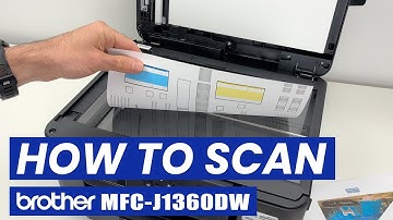 How to Scan Using the Brother MFC-J1360DW Printer