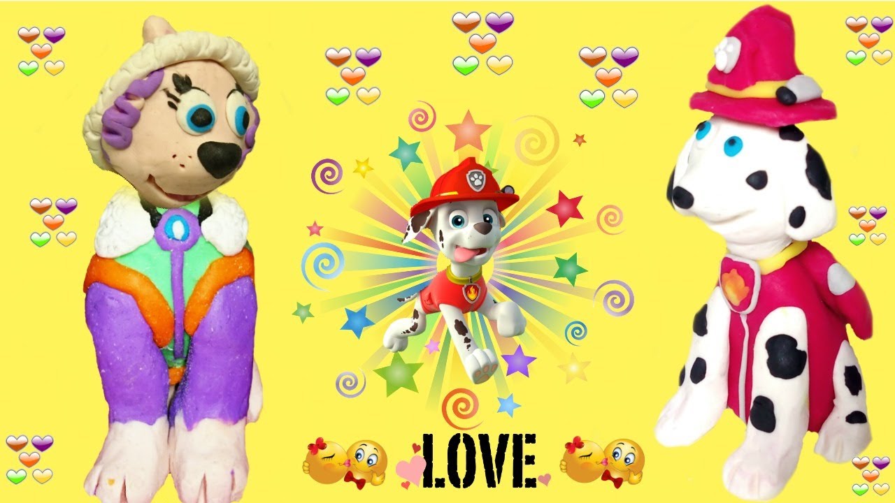 PATRULLA CANINA 💖Marshall y Everest se ENAMORAN💖 ¡Al Completo! Juguetes en español