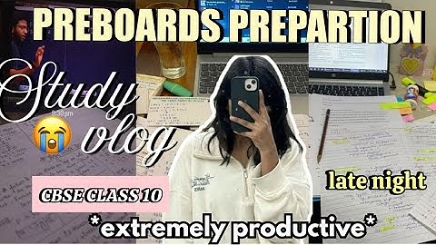 My *REALISTIC* Preboard Study Routine | Class 10 Productive study vlog 📚✨| Datesheet Revealed ! 😭
