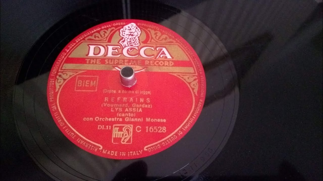 Eurovision Lys Assia - Refrains (Refrain sung in ITALIAN)