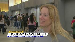 Catching up with Labor Day air travelers at RDU