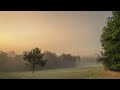 Holy grail timelapse of august supermoon rising over meadow in the dordogne region of france