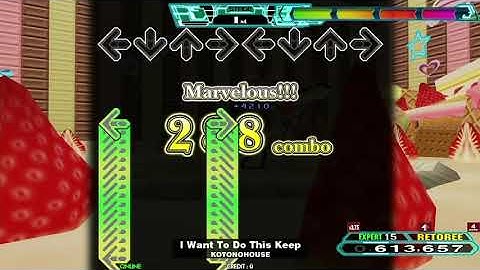 [DDR A20 PLUS] KOTONOHOUSE - I Want To Do This Keep [DP EXPERT] 999,740