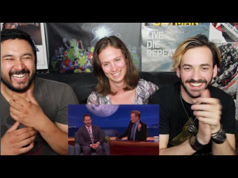 Chris Pratt’s Three Faces Of “Jurassic World” Acting - CONAN REACTION!!!