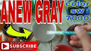 paano mag timpla ng anew gray color/how to mix anew gray color @bossspeedthepainter