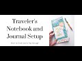 TRAVELER’S NOTEBOOK SETUP | DAILY JOURNAL | FLIP THROUGH