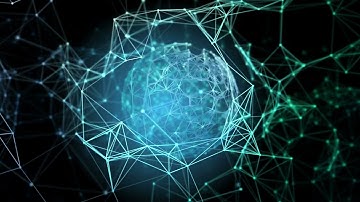 videoblocks blue plexus structure being pushed by plexus sphere growing organic motion flickering li