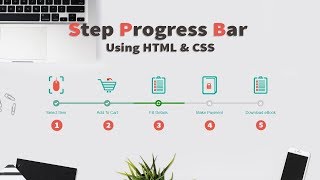 Create Step Progress Bar Using HTML And CSS | HTML And CSS Tutorials For Beginners  2019