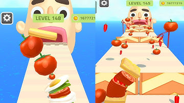Satisfied Mobile🥪 Sandwich Runner Gameplay Walkthrough 🥪All Levels Android /iOS Gameplay 🥪 Part-  13