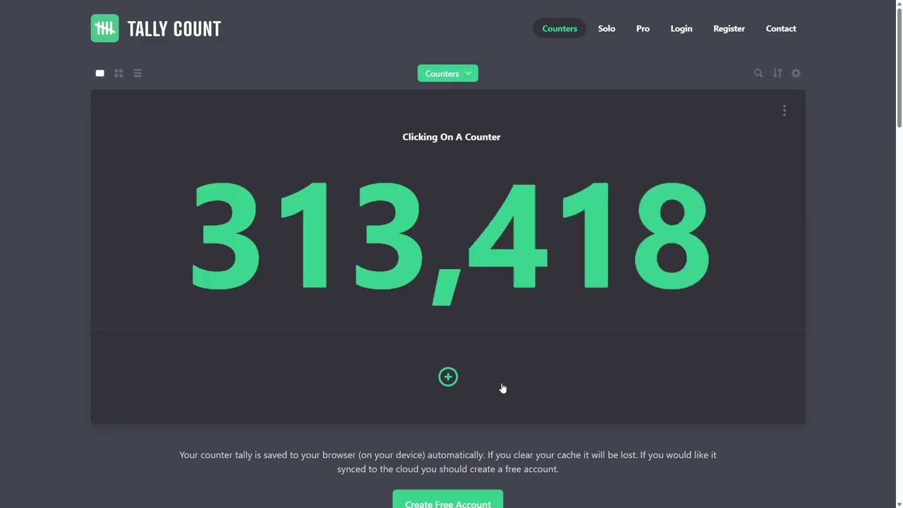 Clicking On A Counter 313,000 to 314,000