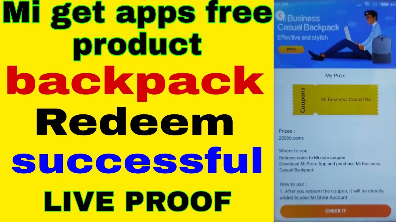 Mi get apps free product redeem successful get apps product redeem kaise kare