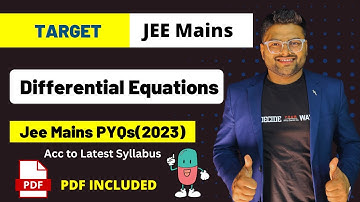 Differential Equations JEE Mains PYQs 2023 I Latest Syllabus JEE Mains PYQs I JEE PYQs #jeemains2024