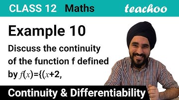 Example 10 - Discuss continuity f(x) = {x+2, if x 1 x-2, if x 1 - Teachoo