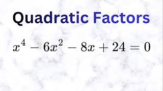 Solve Quartics with Descartes' Method... Can You