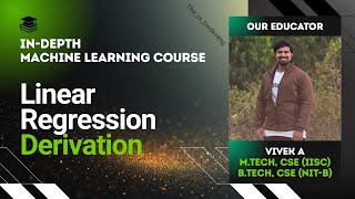Linear Regression Derivation | Machine Learning Lecture 47 | The cs Underdog