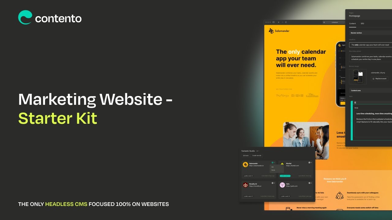 Using Contento Starter Kits to Quick Start Your Headless CMS Build ...
